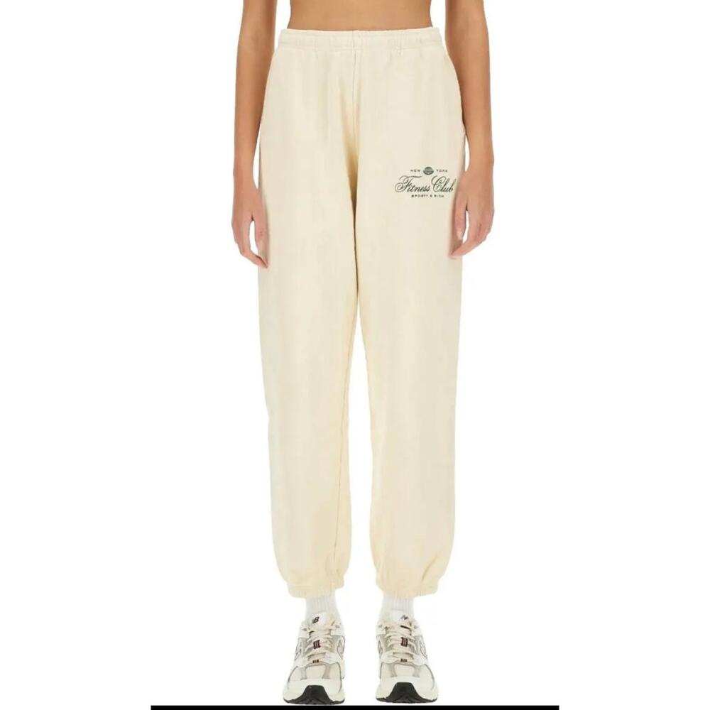 Sporty & Rich Fitness World Cream Track Pants - Large (new) - Picture 2 of 6